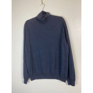 J. Crew Merino Wool Turtleneck Sweater Mens size XL Gray Knit Capsule Neutral